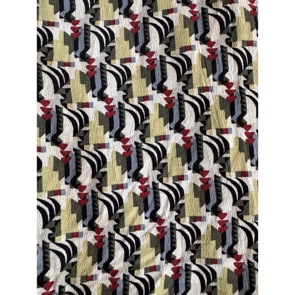 FLAX Designs Dress Tunic 3G 24-26 Art Deco Rayon Thinking Tropics Boho Novelty - Picture 12 of 16